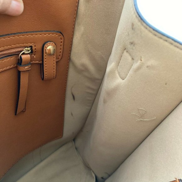 🌷  Neiman Marcus Tote Bag Blue Black colorblock - Picture 4 of 12